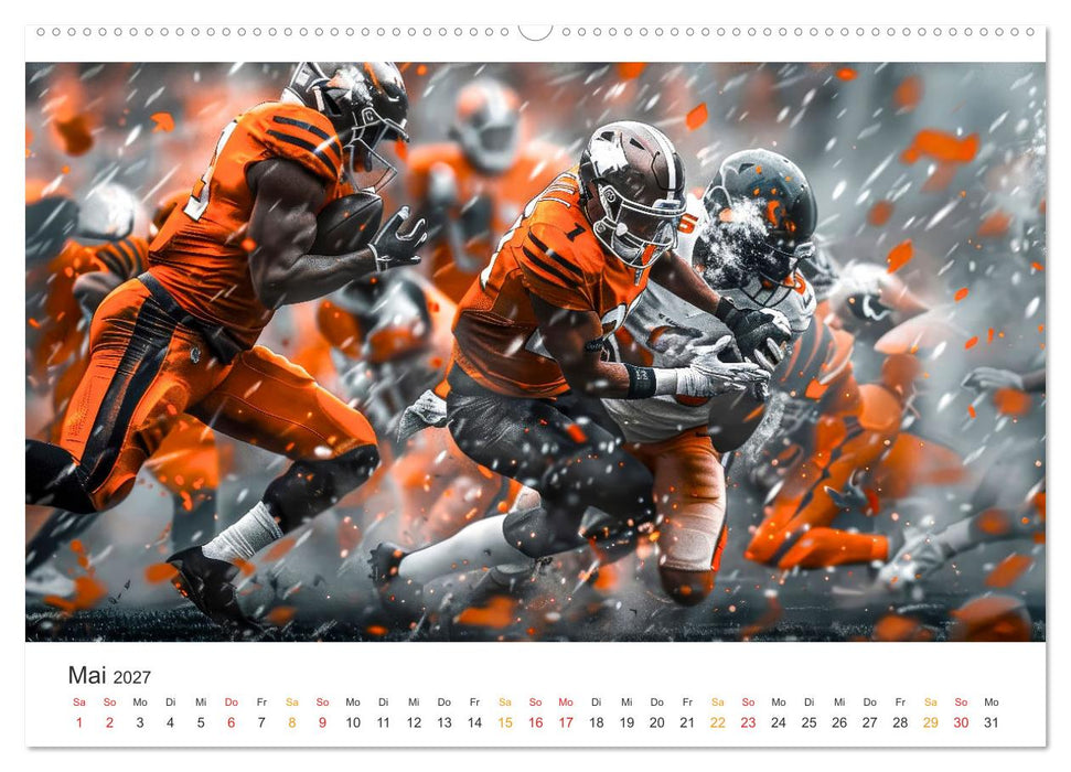 American Football - coole Momente (CALVENDO Wandkalender 2027)