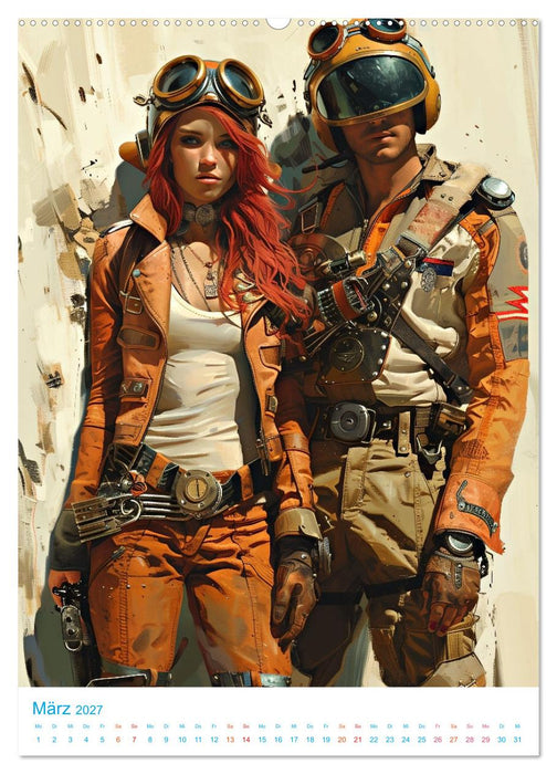 Steampunk Helden (CALVENDO Premium Wandkalender 2027)