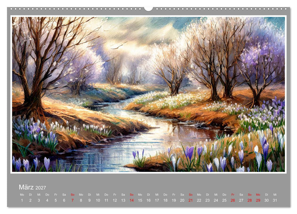 Landschaften im Jahreskreis (CALVENDO Wandkalender 2027)