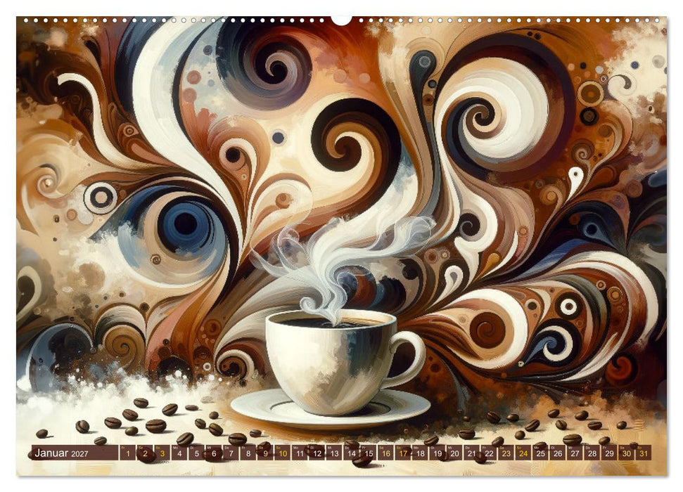 Kaffee & Kunst: Ein Kalender für Genießer (CALVENDO Wandkalender 2027)