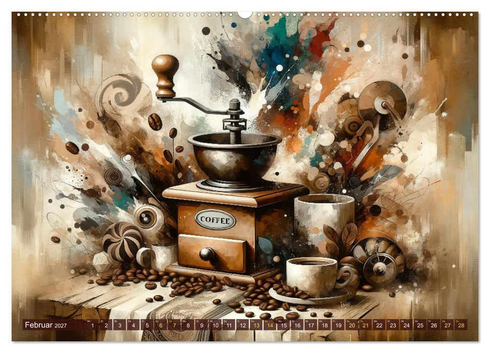 Kaffee & Kunst: Ein Kalender für Genießer (CALVENDO Wandkalender 2027)