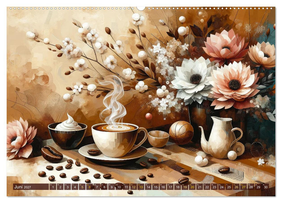 Kaffee & Kunst: Ein Kalender für Genießer (CALVENDO Wandkalender 2027)