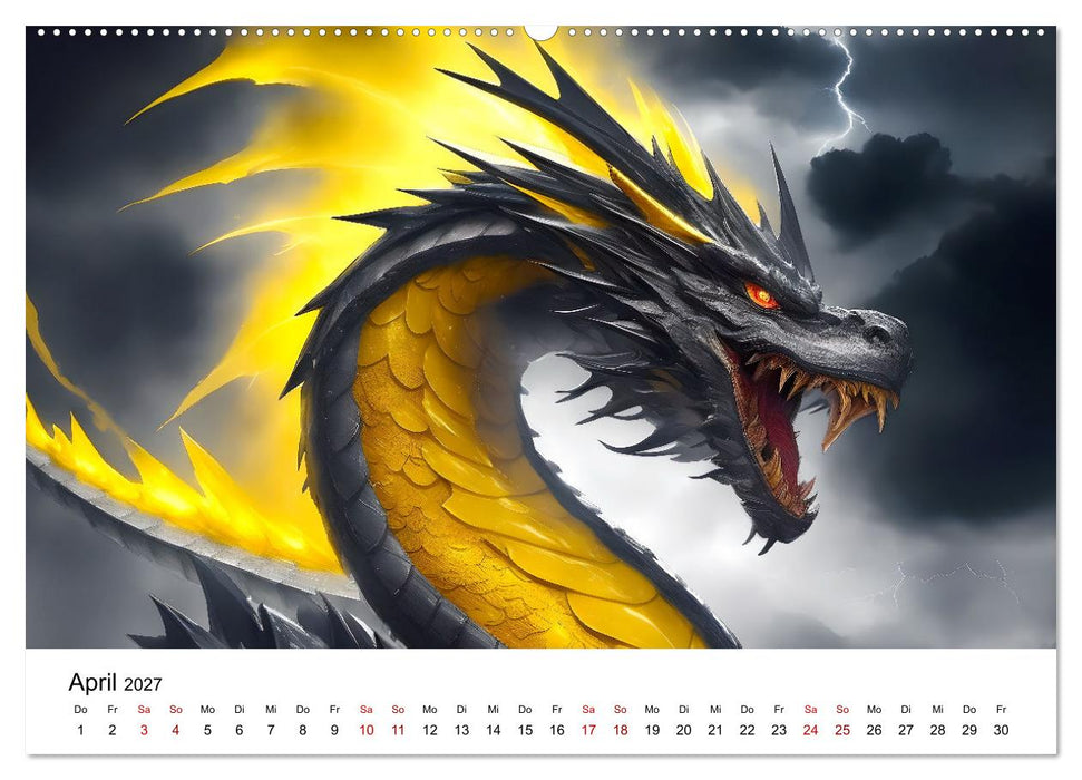 Drachen - Furchterregende und imposante Fabelwesen (CALVENDO Wandkalender 2027)