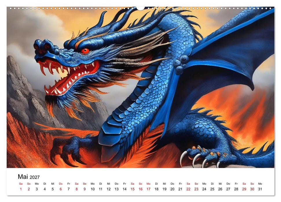 Drachen - Furchterregende und imposante Fabelwesen (CALVENDO Wandkalender 2027)
