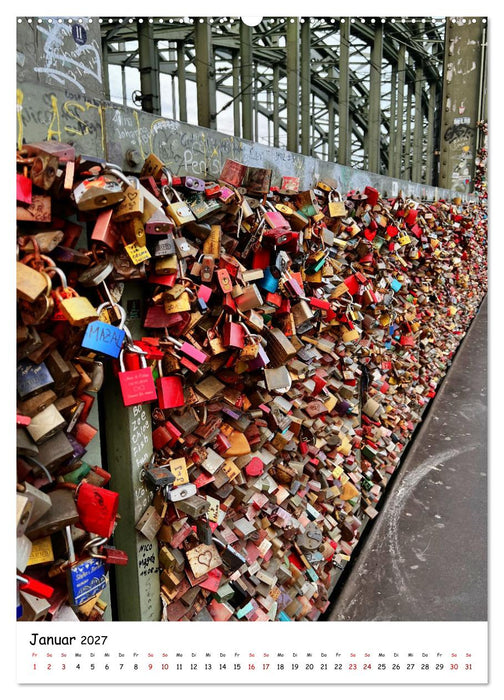 Unvergängliche Liebe - Liebesschlösser romantische Symbolik für die ewige Liebe (CALVENDO Wandkalender 2027)