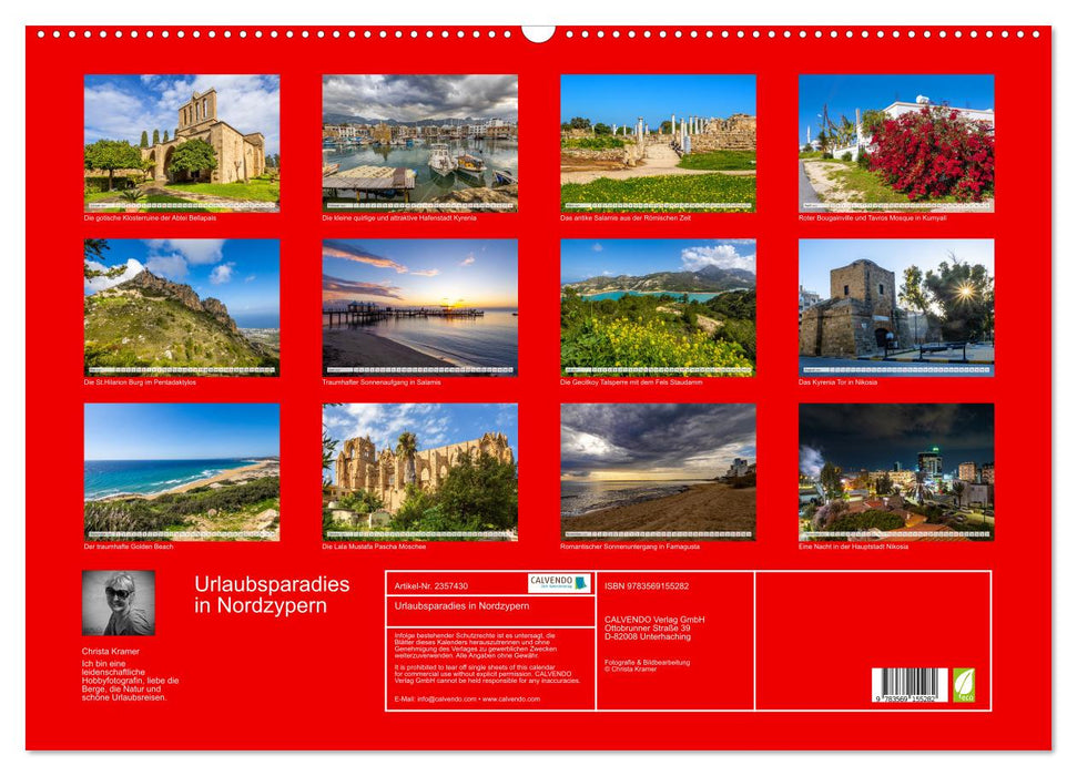Urlaubsparadies in Nordzypern (CALVENDO Wandkalender 2027)