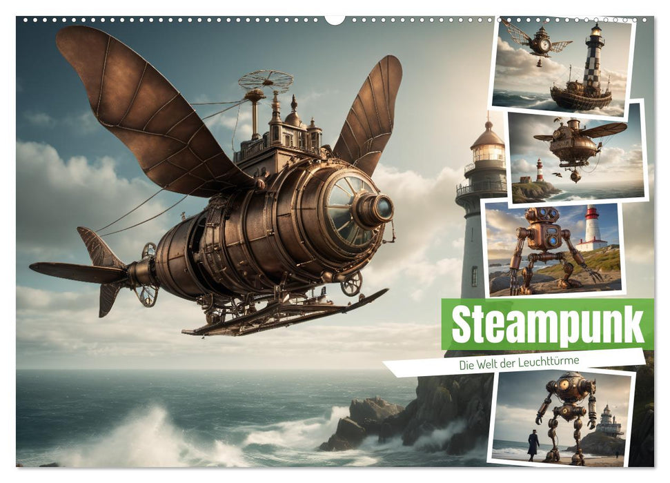 Steampunk - Die Welt der Leuchttürme (CALVENDO Wandkalender 2027)