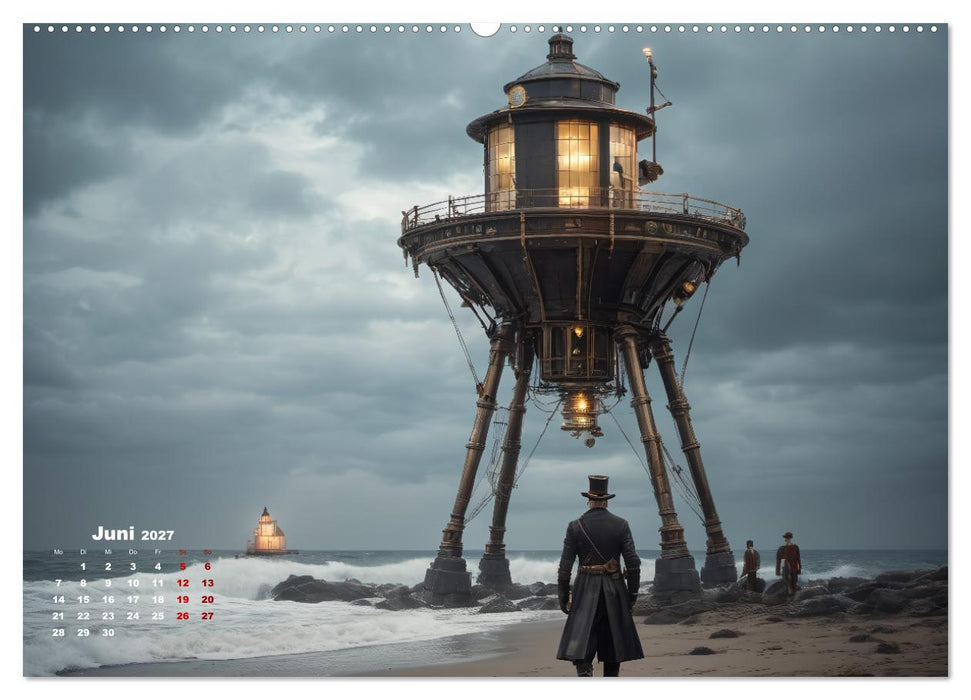 Steampunk - Die Welt der Leuchttürme (CALVENDO Wandkalender 2027)