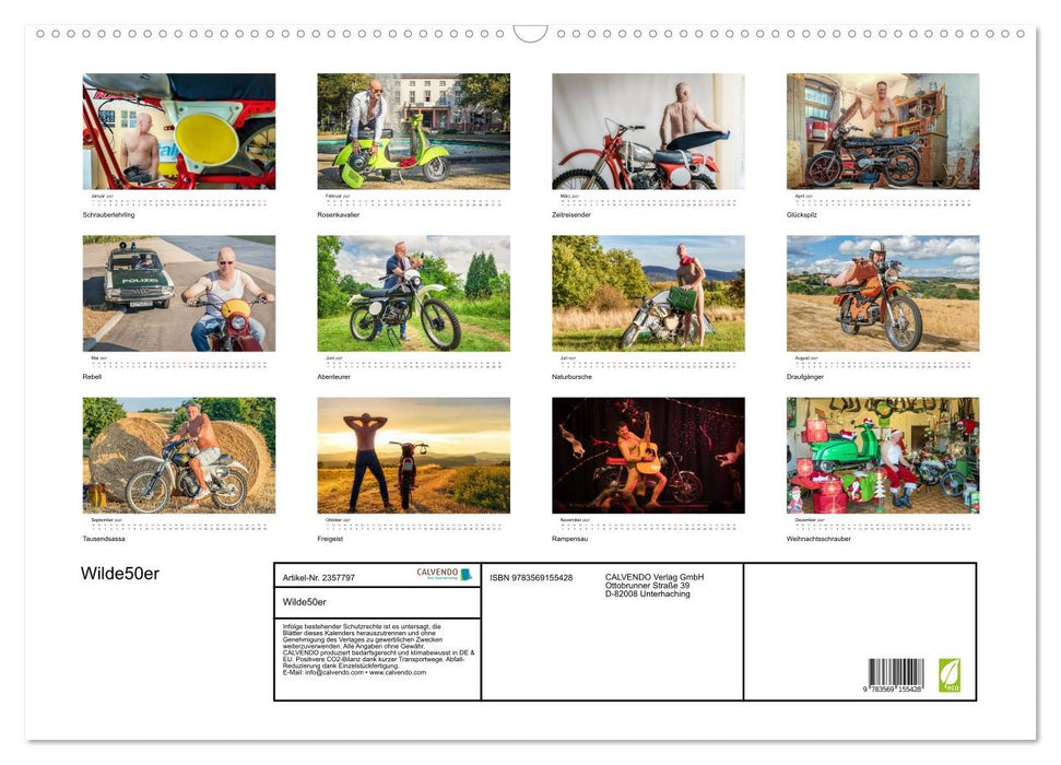Wilde50er (CALVENDO Wandkalender 2027)