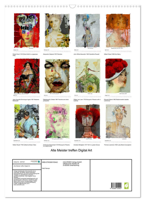 Alte Meister treffen Digital Art (CALVENDO Wandkalender 2027)