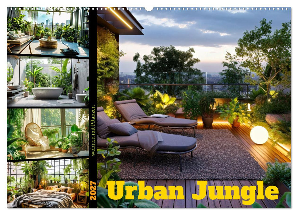 Urban Jungle - wohnen mit Pflanzen (CALVENDO Wandkalender 2027)