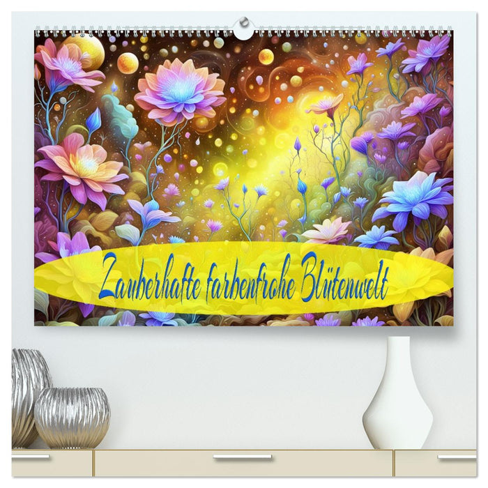 Zauberhafte farbenfrohe Blütenwelt (CALVENDO Premium Wandkalender 2027)