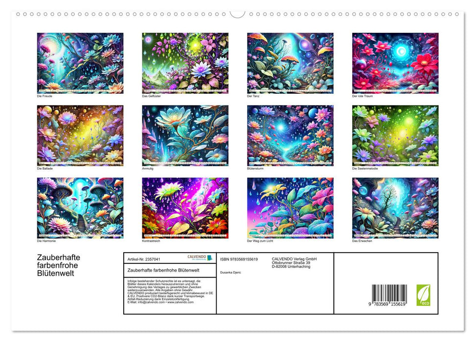Zauberhafte farbenfrohe Blütenwelt (CALVENDO Premium Wandkalender 2027)