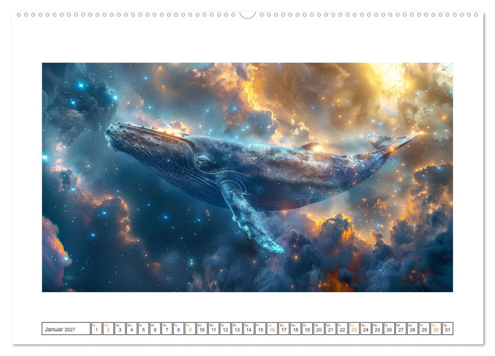 Tiere im Weltraum (CALVENDO Premium Wandkalender 2027)