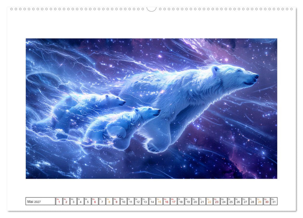 Tiere im Weltraum (CALVENDO Premium Wandkalender 2027)