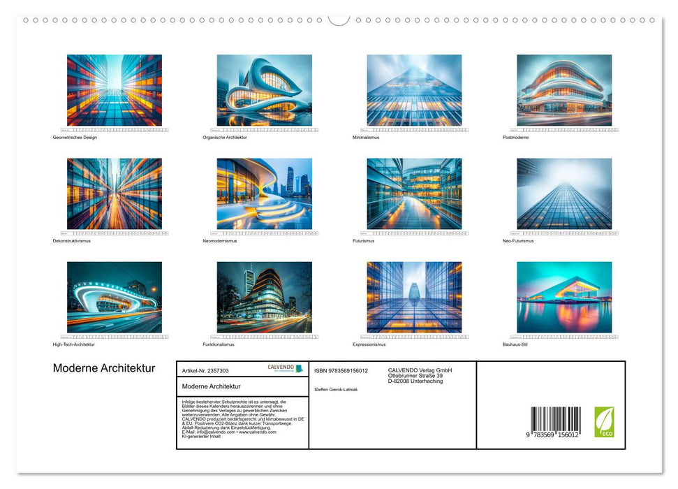 Moderne Architektur (CALVENDO Premium Wandkalender 2027)