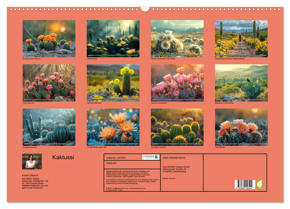 Kaktussi (CALVENDO Wandkalender 2027)