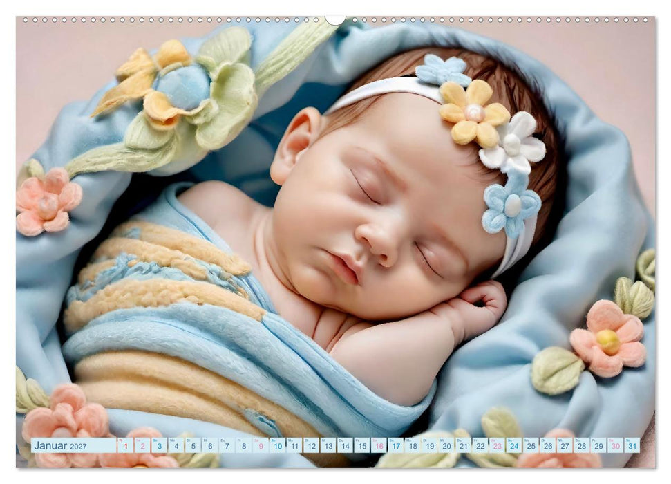 Schlummernde Babys (CALVENDO Premium Wandkalender 2027)