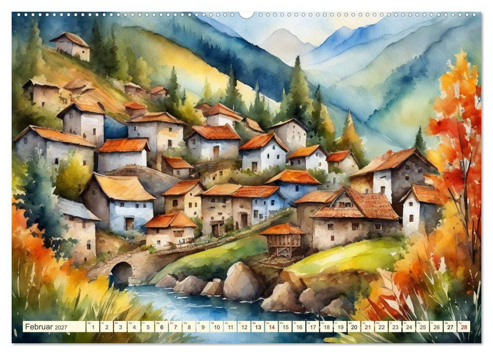 Sehnsucht Berge (CALVENDO Wandkalender 2027)