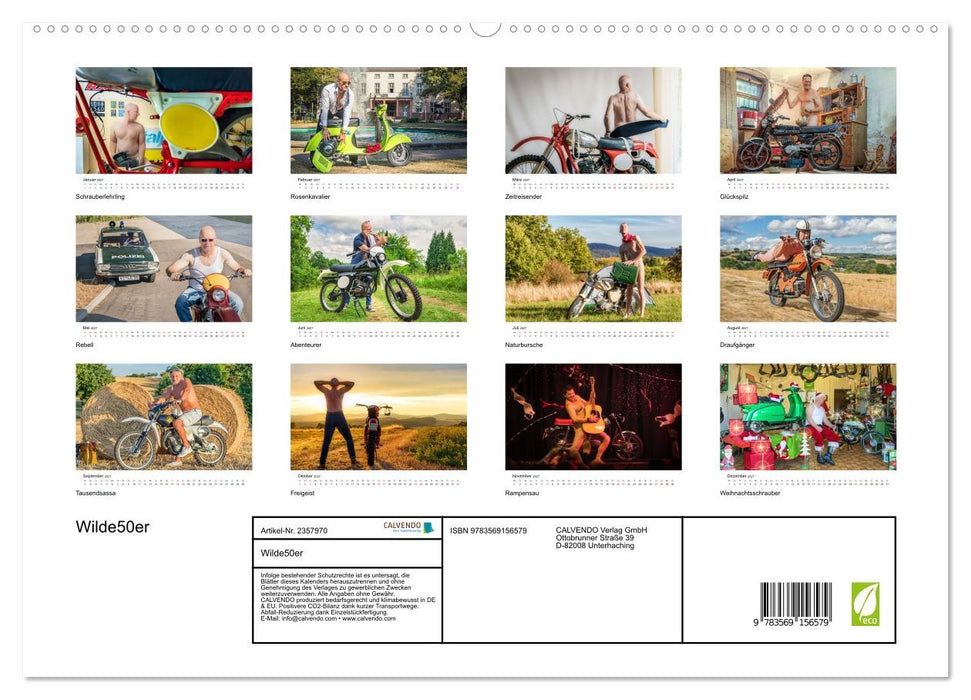 Wilde50er (CALVENDO Premium Wandkalender 2027)