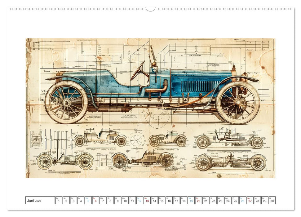Fantastische Oldtimer (CALVENDO Wandkalender 2027)