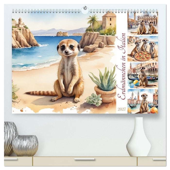 Erdmännchen in Italien (CALVENDO Premium Wandkalender 2027)