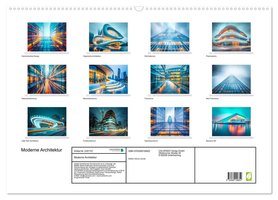 Moderne Architektur (CALVENDO Wandkalender 2027)