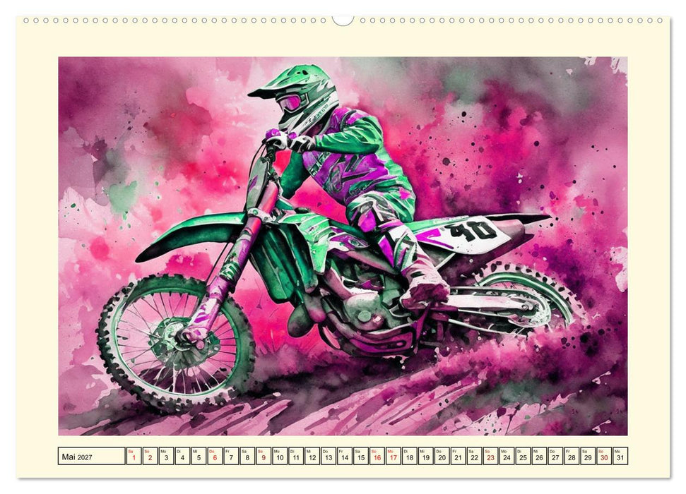 Sehnsucht Motorradfahren (CALVENDO Wandkalender 2027)