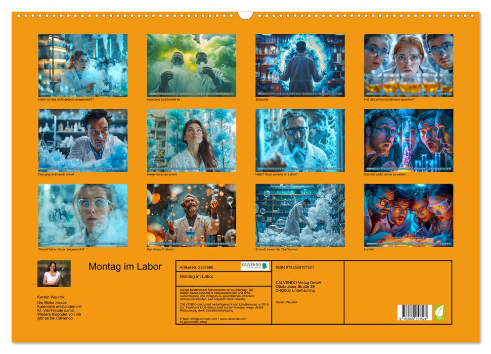 Montag im Labor (CALVENDO Wandkalender 2027)