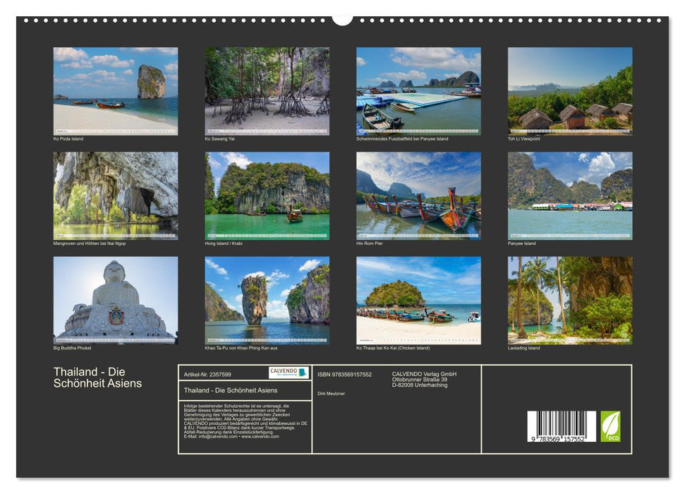 Thailand - Die Schönheit Asiens (CALVENDO Premium Wandkalender 2027)