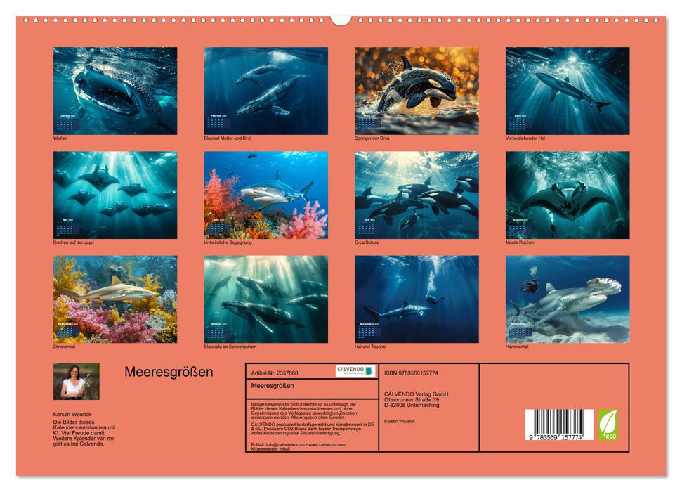 Meeresgrößen (CALVENDO Premium Wandkalender 2027)