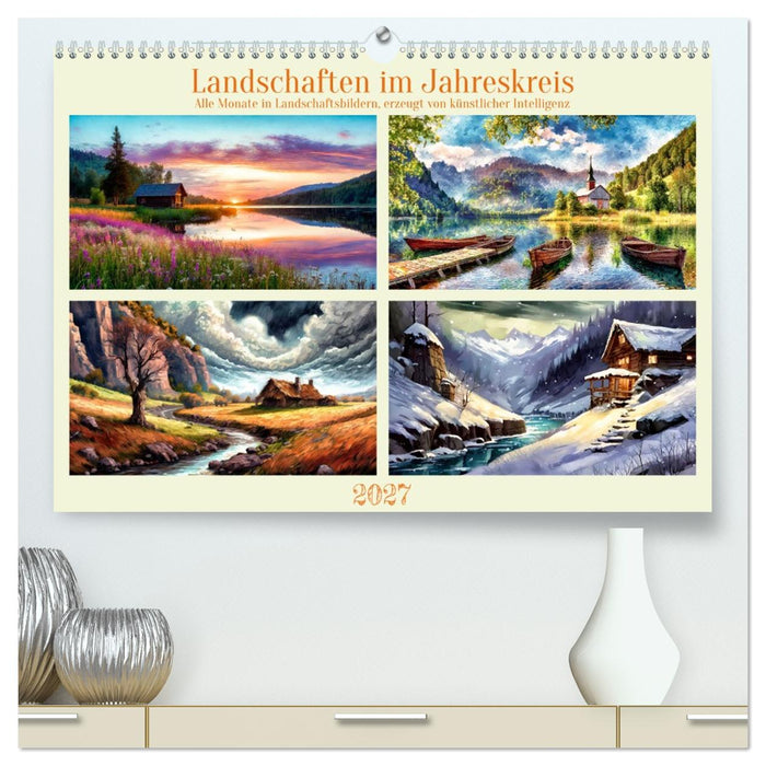 Landschaften im Jahreskreis (CALVENDO Premium Wandkalender 2027)