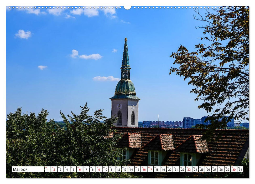 Bratislava die slowakische Schönheit (CALVENDO Wandkalender 2027)