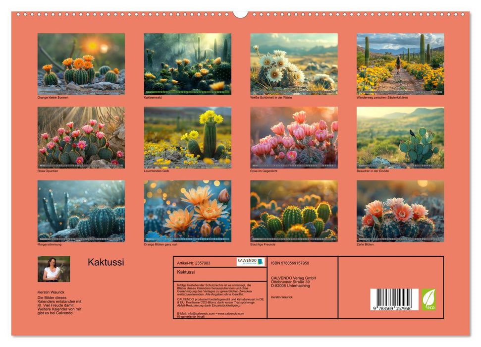 Kaktussi (CALVENDO Premium Wandkalender 2027)