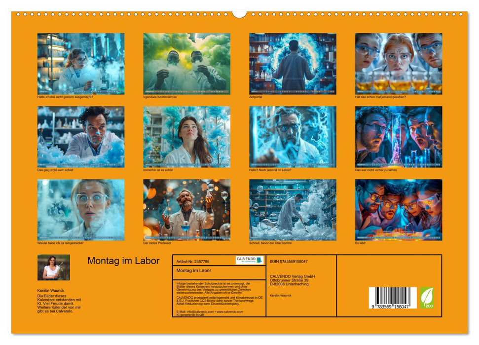 Montag im Labor (CALVENDO Premium Wandkalender 2027)