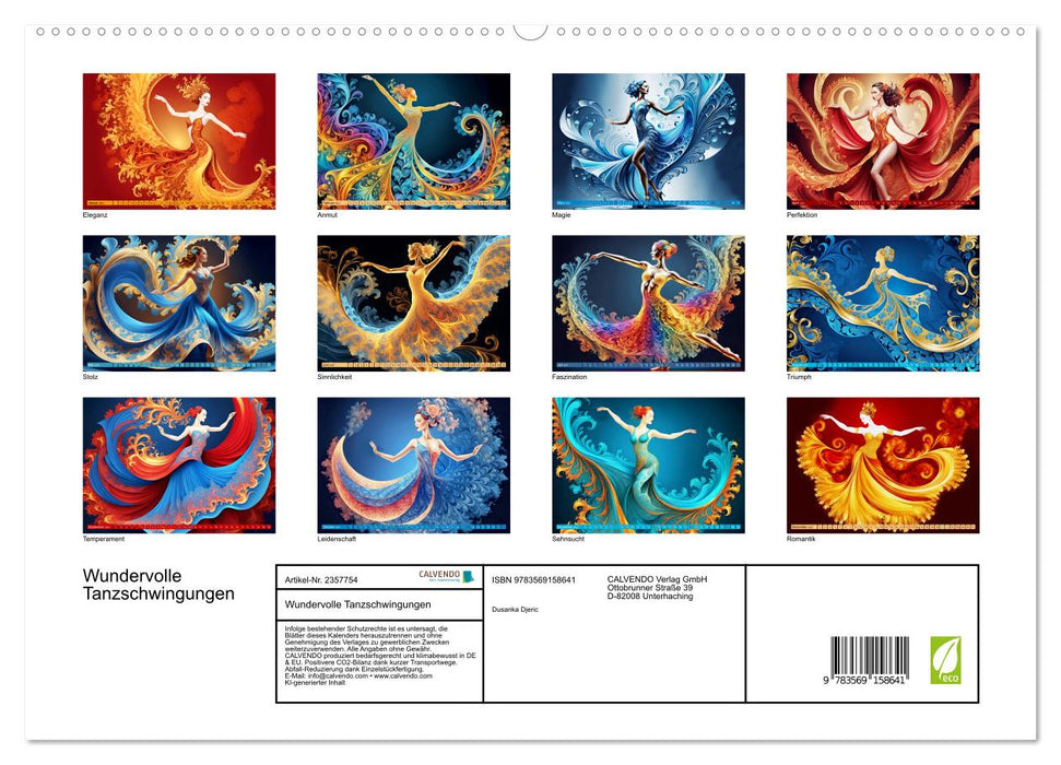 Wundervolle Tanzschwingungen (CALVENDO Premium Wandkalender 2027)