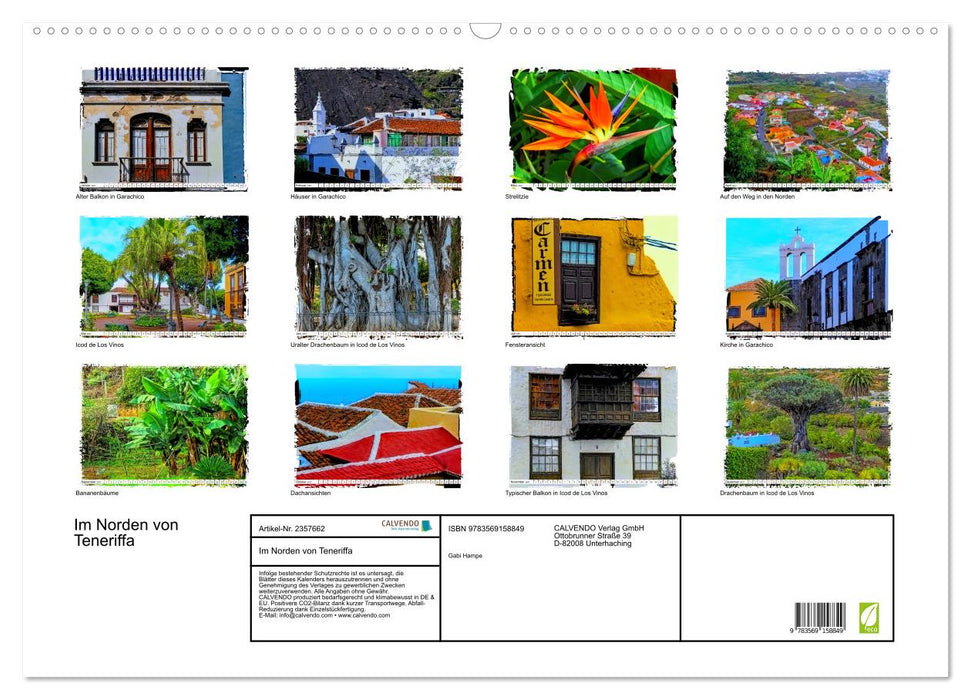 Im Norden von Teneriffa (CALVENDO Wandkalender 2027)