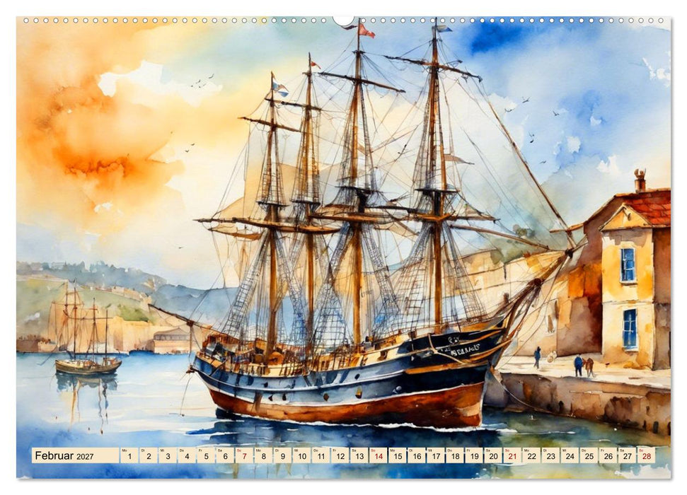 Großsegler aus vergangenen Zeiten (CALVENDO Wandkalender 2027)