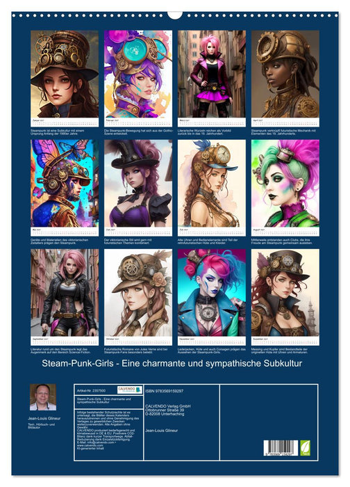 Steam-Punk-Girls - Eine charmante und sympathische Subkultur (CALVENDO Wandkalender 2027)