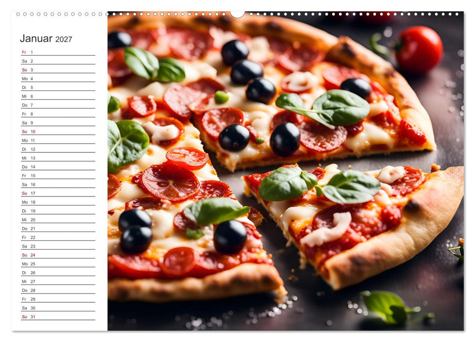 Buongusto Italia - Ein Jahr voller italienischer KI Köstlichkeiten (CALVENDO Wandkalender 2027)