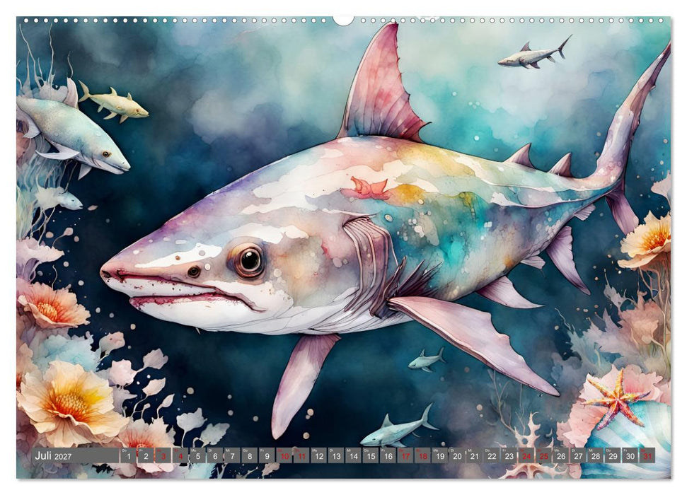 Meereskreaturen - Lebendige Unterwasserwelt (CALVENDO Premium Wandkalender 2027)