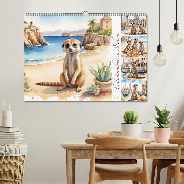 Erdmännchen in Italien (CALVENDO Wandkalender 2027)