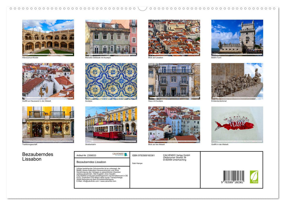 Bezauberndes Lissabon (CALVENDO Premium Wandkalender 2027)