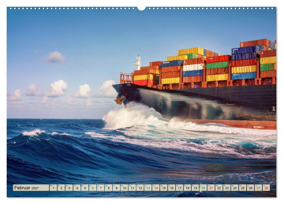 Containerriesen (CALVENDO Wandkalender 2027)