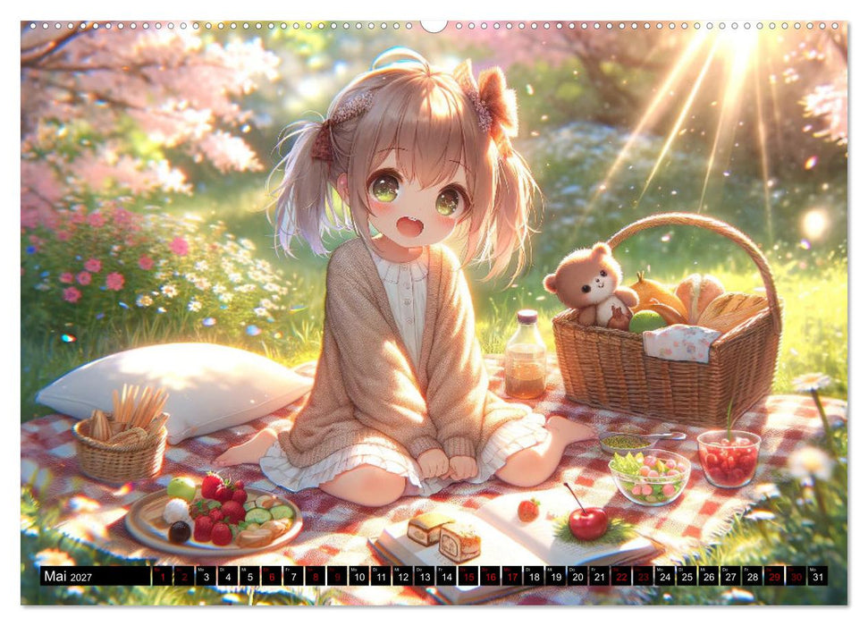 Anime Seasons: Ein Kalender voller lebendiger Manga-Szenen (CALVENDO Wandkalender 2027)