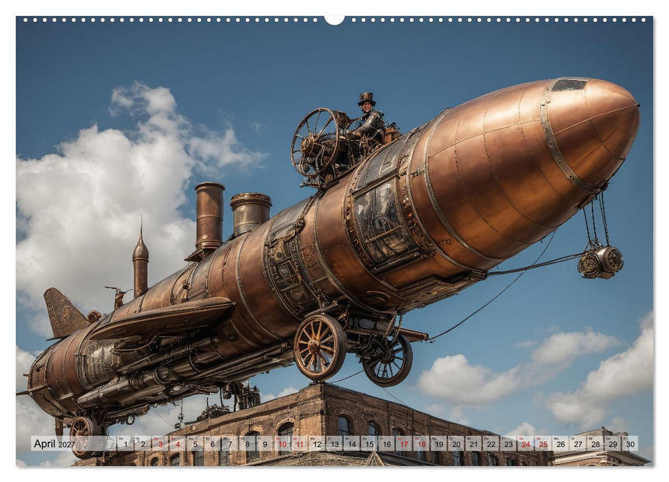 Steampunk - fantastische Fluggeräte (CALVENDO Wandkalender 2027)