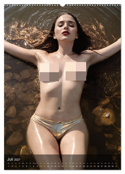 Feuchte Faszination - Wasser und Weiblichkeit (CALVENDO Premium Wandkalender 2027)