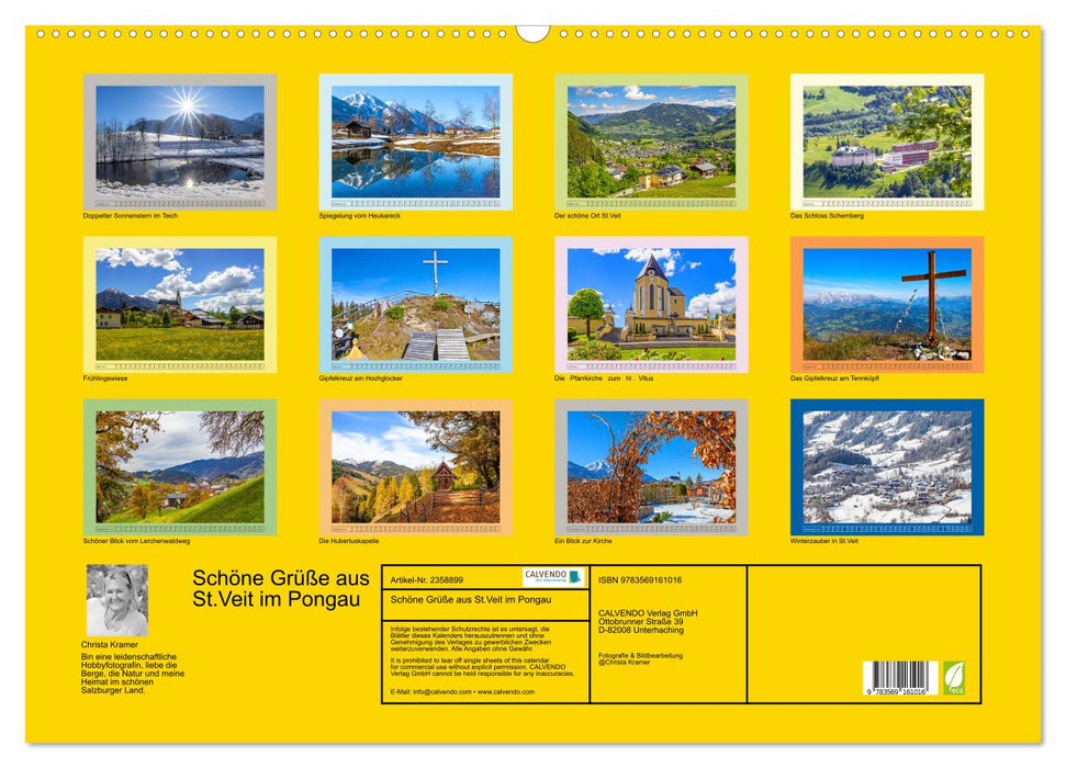Schöne Grüße aus St.Veit im Pongau (CALVENDO Wandkalender 2027)