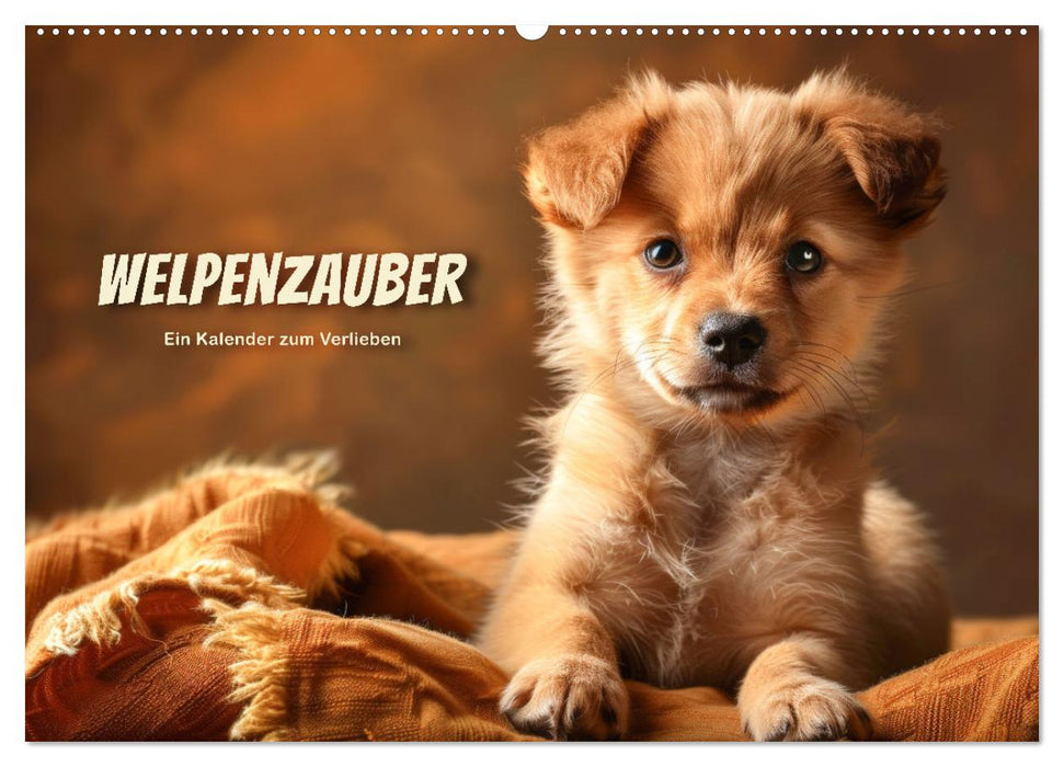 Welpenzauber: Ein Kalender zum Verlieben (CALVENDO Wandkalender 2027)