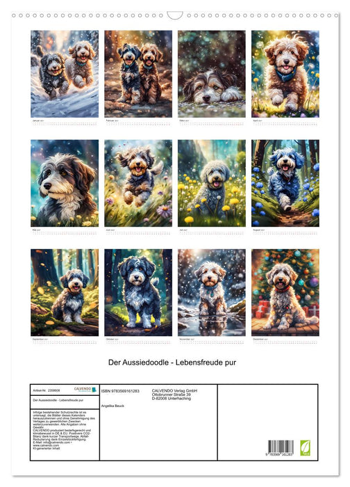 Der Aussiedoodle - Lebensfreude pur (CALVENDO Wandkalender 2027)
